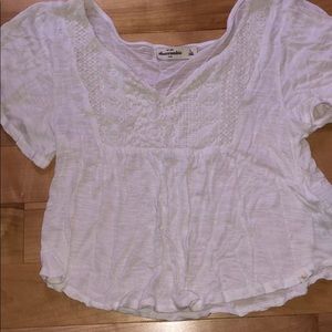 Abercrombie kids white blouse
